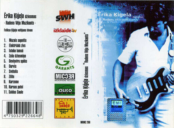 Ēriks Ķiģelis – Ērika Ķiģeļa Dziesmas. Rudens Vēju Muzikants (Kasete)