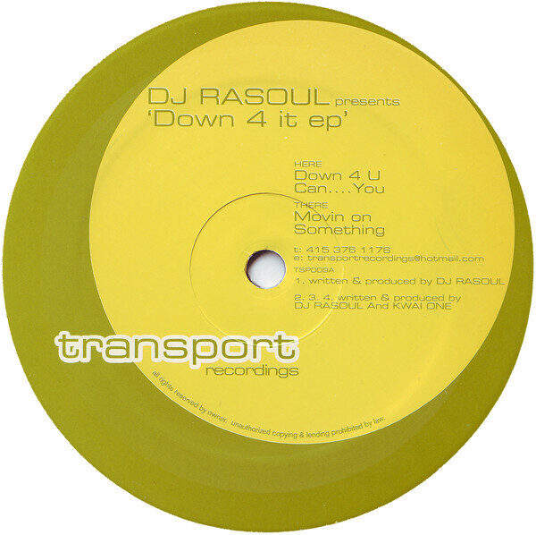 DJ Rasoul – Down 4 It EP