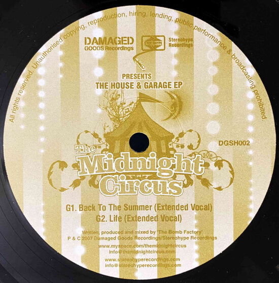 The Midnight Circus – The House & Garage EP
