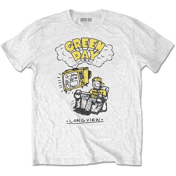 GREEN DAY UNISEX T-SHIRT: LONGVIEW DOODLE